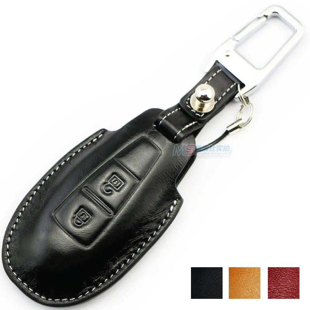 Muti-color Genuine Leather Car Key Fob Cover for SUZUKI ALIVIO SX4 SWIFT Grand Vitara Kizashi S-CROSS keyring auto accessories