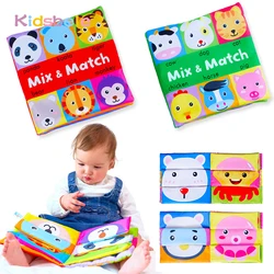 Baby Soft Books Toys For Toddlers Colorful Mix&Match Colorful Crinkle Early Learning Educational Toys For Infant 0-24 Months