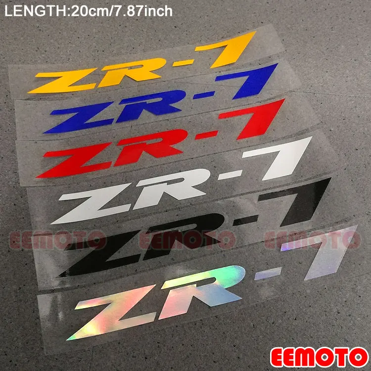 Motorrad körper Rad Felgen Verkleidung Helm Tank Pad Label logo reflektierende Aufkleber Decals Für ZR-7 ZR7