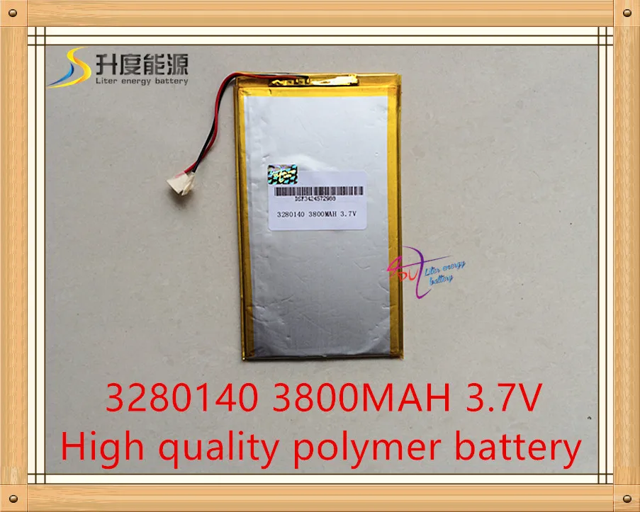 Free shipping bom qulity 3.7v 3800mah( real 3800mah) bateria li-ion para  v88 v971 m9 tablet pc, 3.2*80*140mm