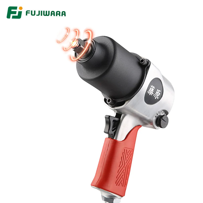 FUJIWARA 1280t 1/2'' 650N.M Pneumatic Wrench Industrial Class Large Torque Pneumatic Tool Tyre Disassembly Torque Wrench