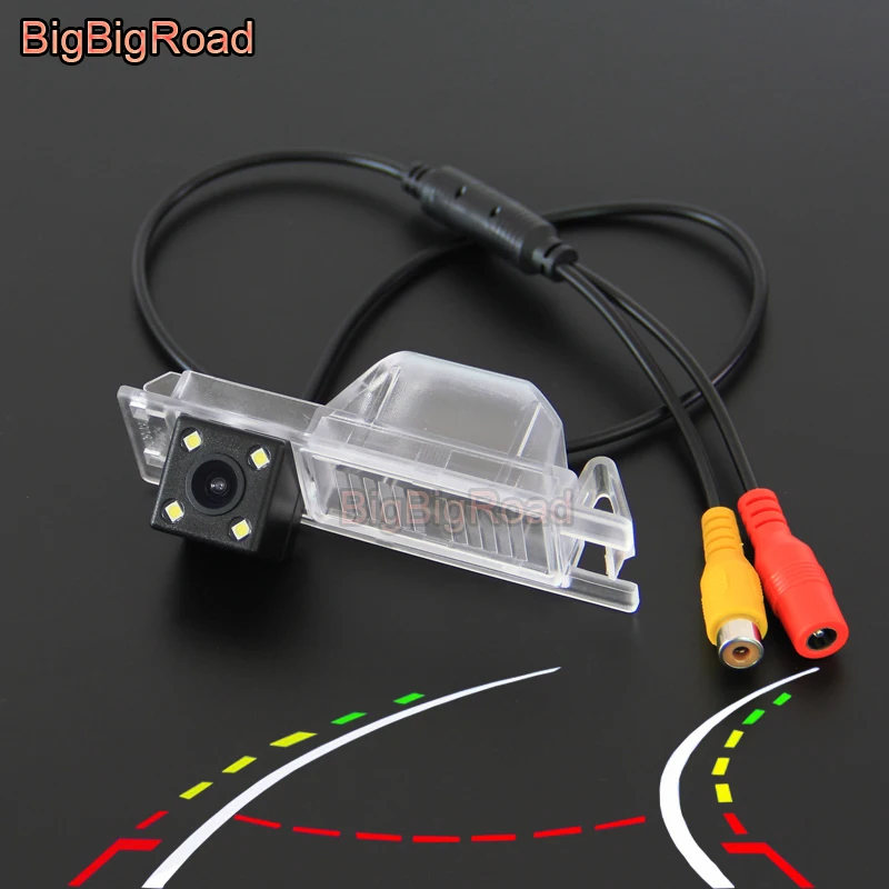 BigBigRoad Car Intelligent Dynamic Trajectory Tracks Rear View Backup CCD Camera For Buick Regal 2010-2013 Excelle XT Hatchback