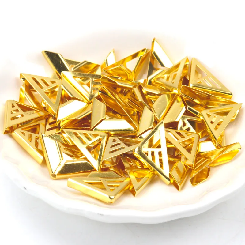 Metal cantos para livros, scrapbooking, álbuns de fotos, menus canto protetores, artesanato DIY, 40pcs