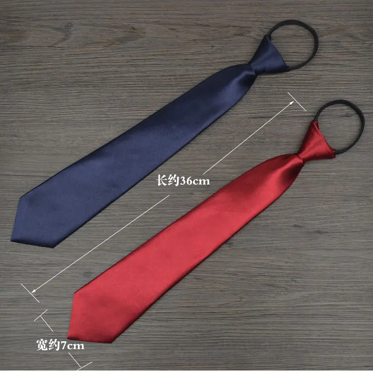 Lady\'s Zipper Tie Fashion Women Professional Uniform Neck Tie Female College Student Bank Hotel Staff Woman Bow Ties Simple