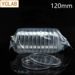 YCLAB 10PCS 120mm Petri Bacterial Culture Dish PS Plastic Disposable Sterile Polystyrene Laboratory Chemistry Equipment