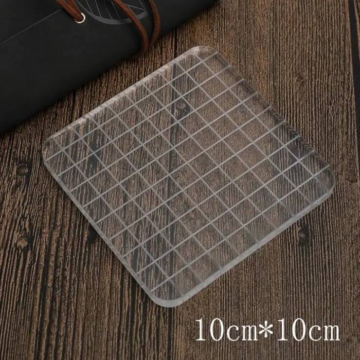 1 pcs High Transparent Acrylic DIY Stamps Handle, DIY Handmade Scrapbook Photo Album Decor Stamps Accessories Tools