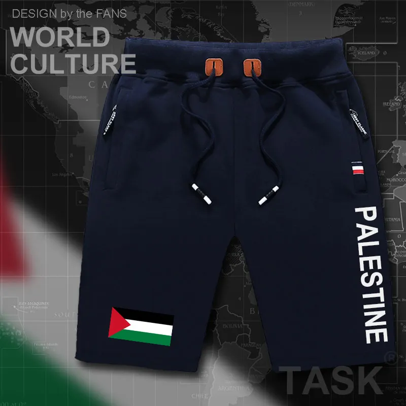 State of Palestine Palestinian mens shorts beach man men's board shorts flag workout zipper pocket sweat bodybuilding  PS PSE