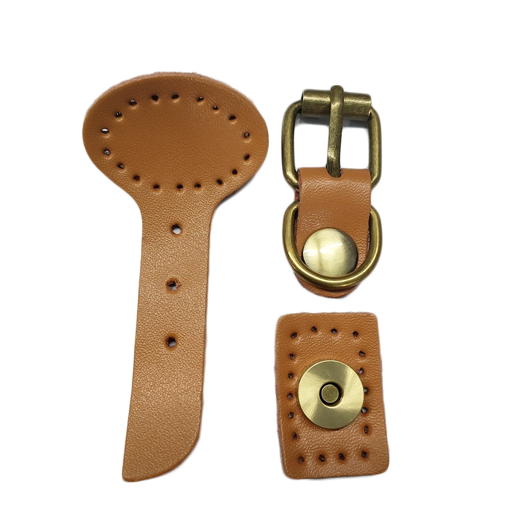 2pcs/lot Soft Rea Leather Bag Buckles Mortise Lock Clasp Closure Handbag Hasp Buckle for Women DIY Shoulder Bag Accessories Part