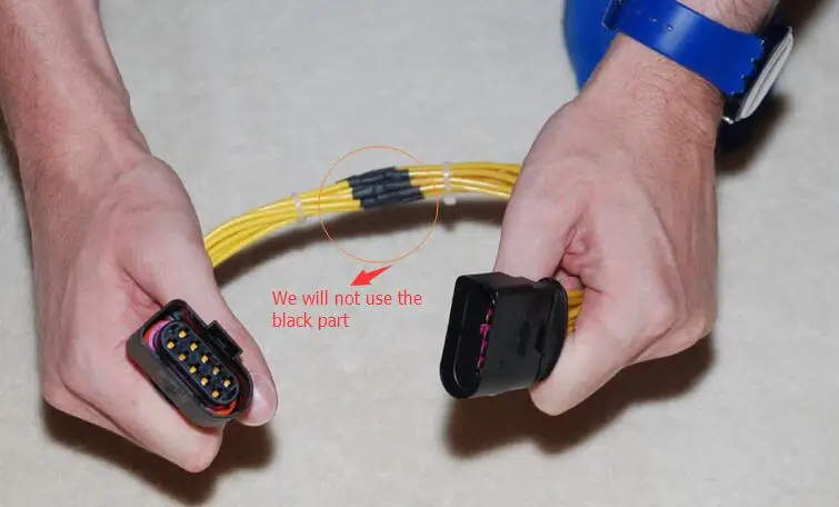 

Free shipping 1 pcs/lots 10 pin male and female connector wire harness for the q5