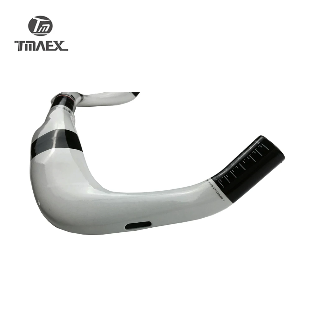 White carbon handlebar for road bike, road bike parts, bike parts, 380/400/420/440mm