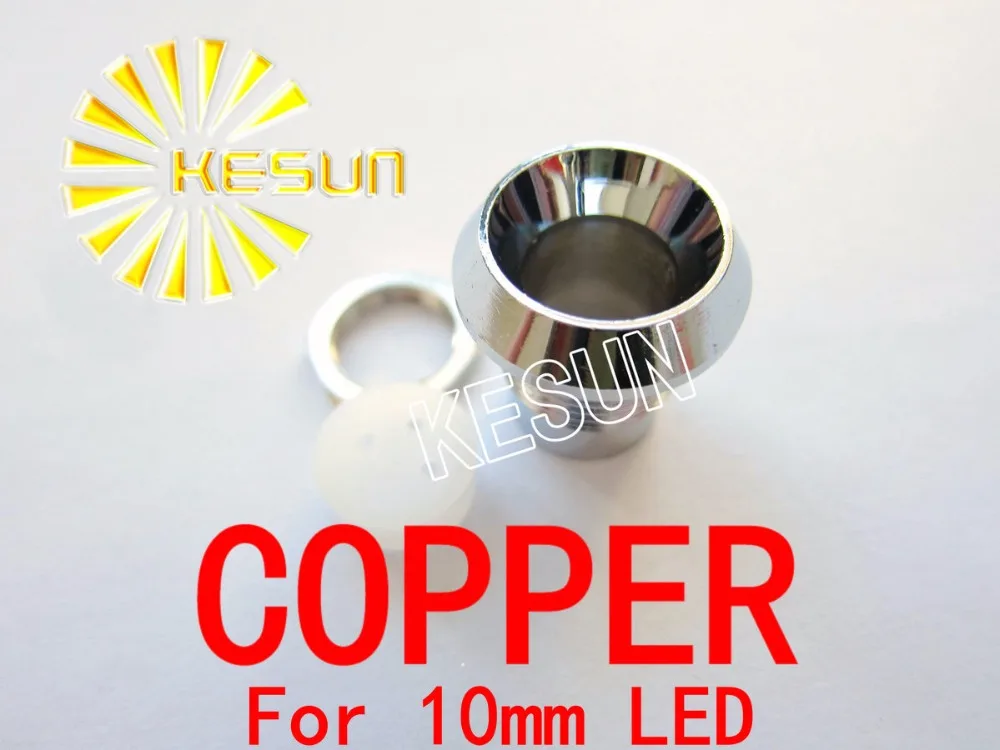 100PCS x 10mm Copper LED Holder Socket for 10mm LED Diodes