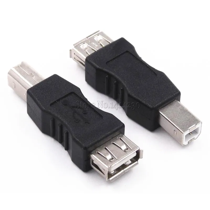 Adapter USB 2.0 typu A żeński na B męski do drukarki USB Kwadrat złącza publicznego