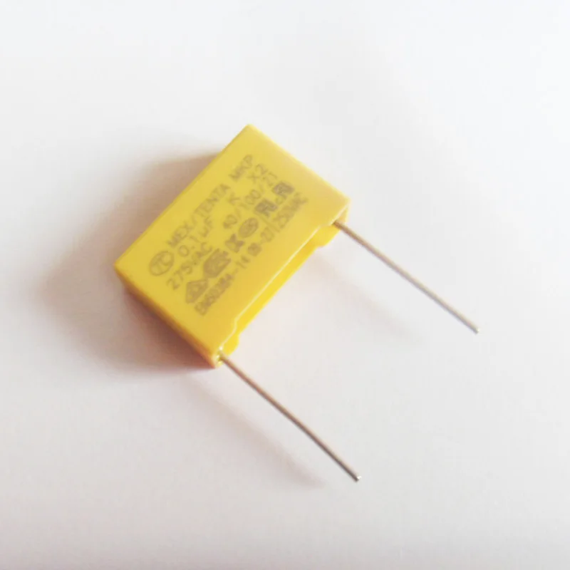 

50pcs/lot X2 Safety Capacitor 275VAC 0.1uF 100nF 104K Pin 15mm