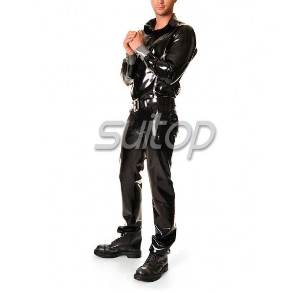 latex fashion Shirt coat nature rubber tops