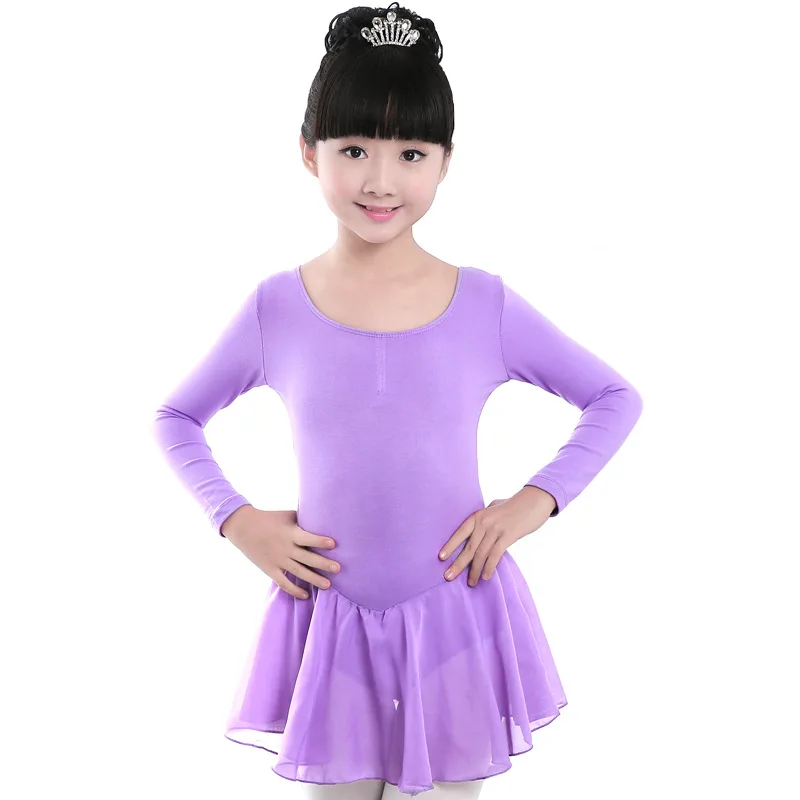 Girls Short/Long Sleeve Gymnastic Leotard Ballet Dress Dancer Girl Kids Ballet Costumes For Girls Dance Leotard Girl Dancewear