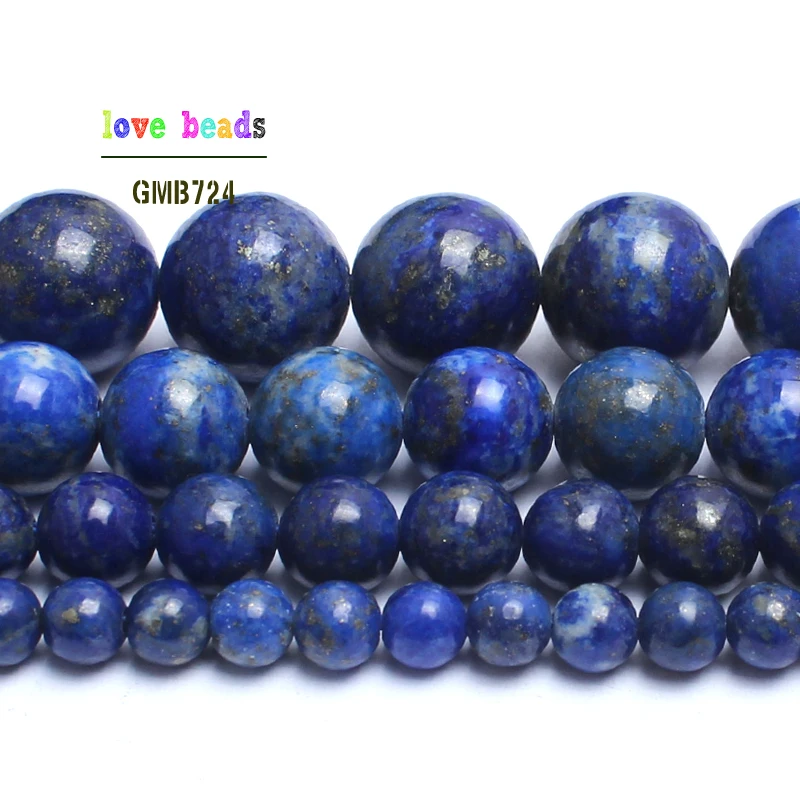 AA Natural Lapis Lazuli Stone Beads for Jewelry Making Diy Beads Bracelet Necklace 4/6/8/10mm Round Loose Beads 15 inches