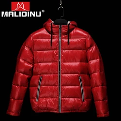 MALIDINU 2023 Men Down Jacket Brand Winter Down Coat Warm Winter Jacket Duck Down Jacket Men European Size Russian Style -30C