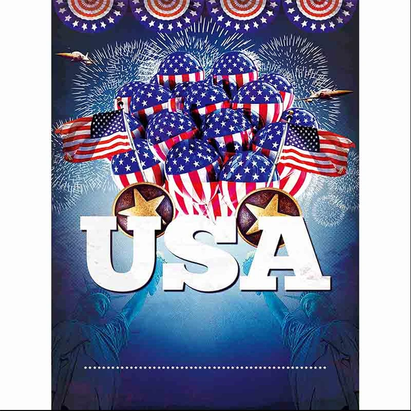 Allenjoy photo background American Independence Day USA Balloons American Flag Celebration Party photo booth Backgrounds