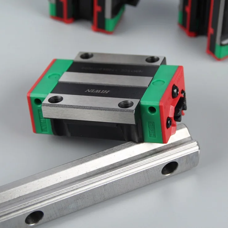 2pcs Taiwan Hiwin linear guide rail HGR20 - 1800MM + 4pcs HGW20CA/HGW20CC linear flanged blocks for cnc