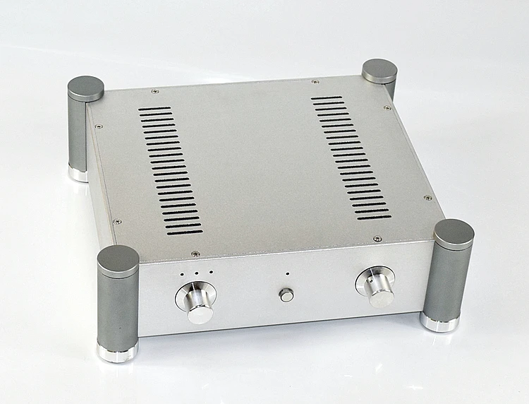 WA127 Silver All-Aluminum Tube Preamplifier Chassis / AMP Shell / Case / DIY Box (355 * 115 * 315mm)