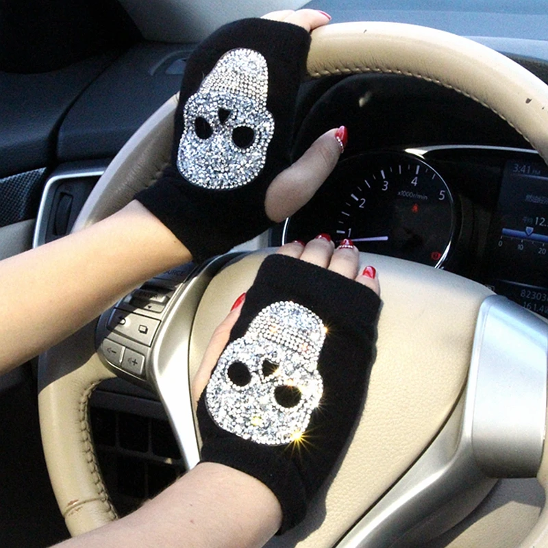 luvas-de-inverno-para-mulheres-strass-cranio-legal-meio-dedo-quente-malha-preto-luvas-estudantes-acessorios-de-moda-gants-femme