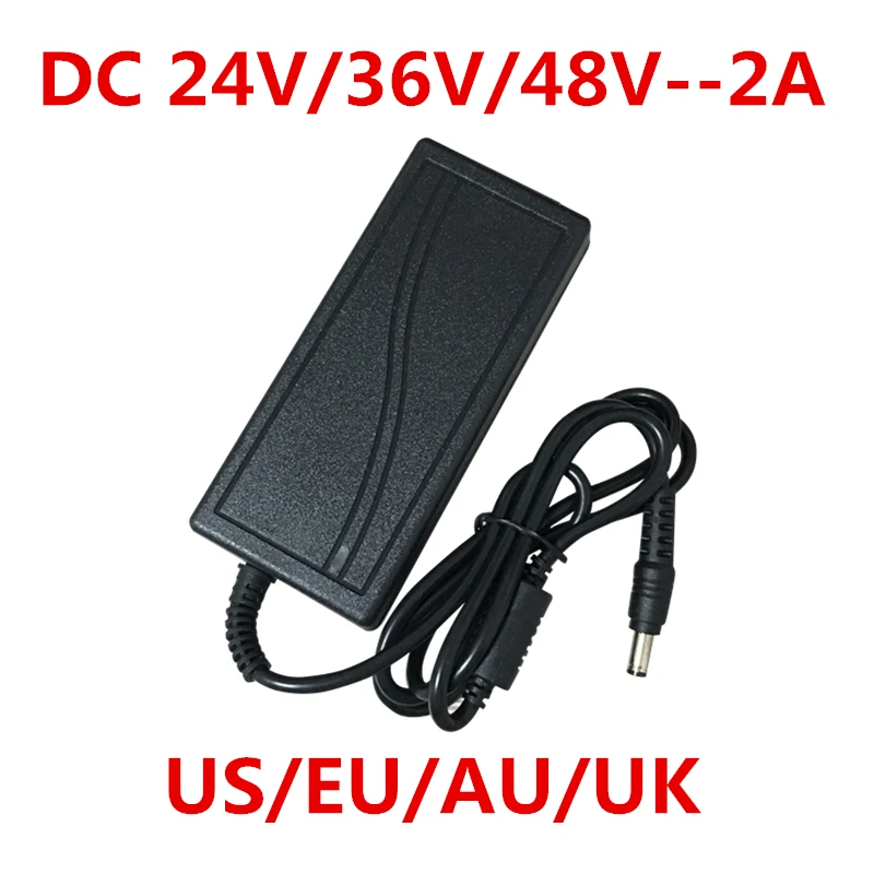 1pcs AC 100-240V to DC 24V 36V 48V 2A 2000MA Power Adapter Supply Charger Converter For LED Strips POE CCTV POE Camera