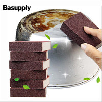 Basupply 3Pcs Rust Remover Emery Sponge Nano Sponge Cleaning Tool for Removing Rust Dirt Pan Brush Kitchen Tool .