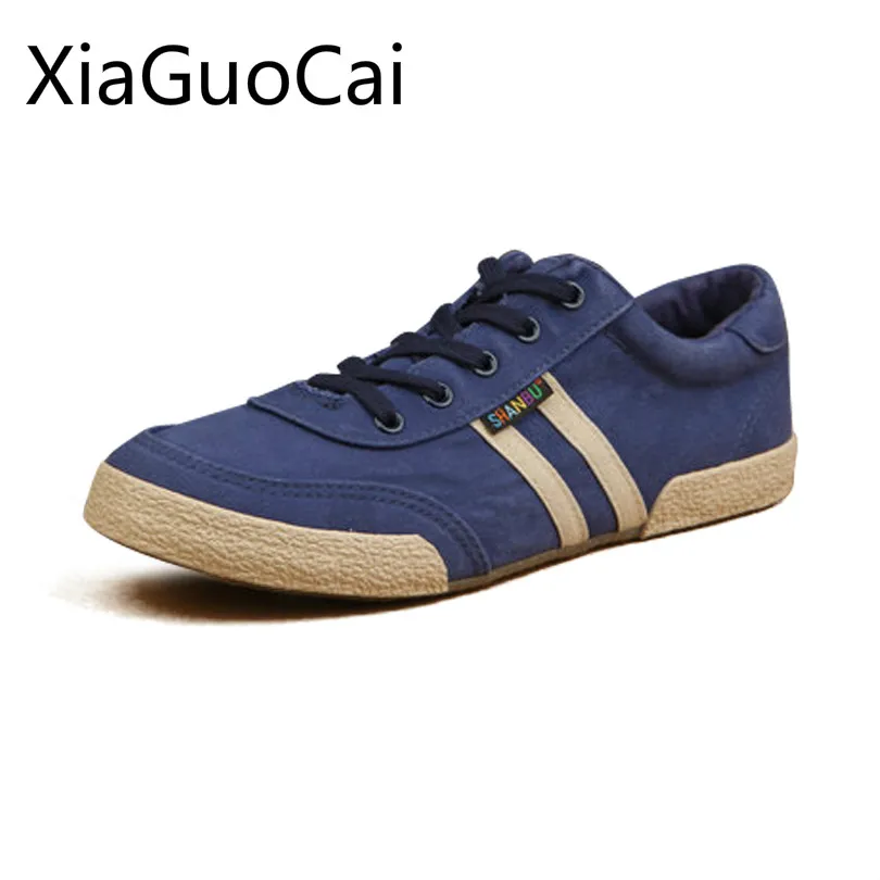 Retro Fashion Men Canvas Shoes Spring and Autumn Male Sneakers Casual Shoes for Students Breathable Flats Drop Shipping Lu4 35