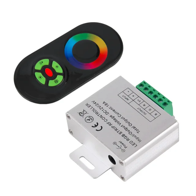 DC12-24V Wireless RF SMD RGB led strip light Touch Dimmer Remotely Controller,strips remote control for RGB LED Strip Light