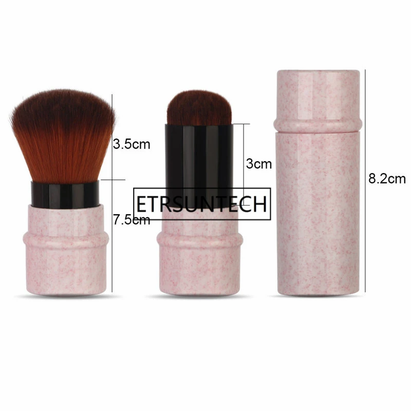 Portable Retractable Marble Makeup brush Powder Foundation Blush Make Up Cosmetic Brushes F1605