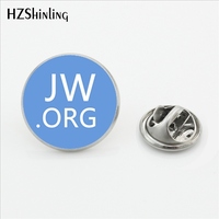 2017 New Arrival JW.ORG Stainless Steel Lapel Pins Steampunk Jehovah's Witnesses Collar Pin Glass Photo Cabochon Brooch Jewelry
