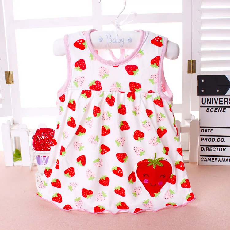 Baby Dress Summer New Girls Fashion Infantile Dresses Cotton Children's Clothes Flower Style Kids Clothing Princess Dress