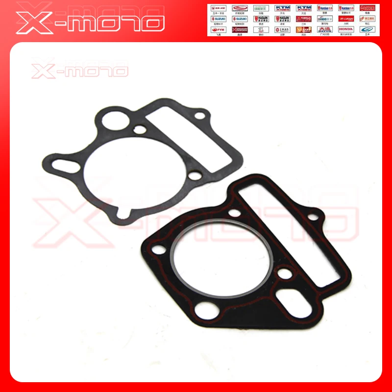 Lifan 125cc engine parts dirt bike pit bike Piston-Kit-Rings-Pin-Cylinder-Gasket-52-4MM-14MM-LF125