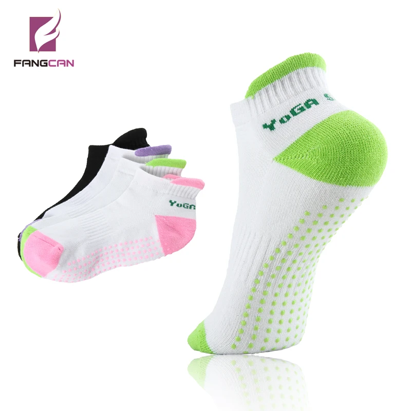 1 pair FANGCAN SW907 Women Yoga Socks Sock Outdoor Particle Abrasion Cotton Terry Towel Background Antibacterial Yoga Socks