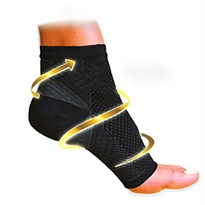 Soft New Fashion Unisex 1 Pair Compression Warm Open Toe Nylon Tight Casual Socks Recovery Socks  Protect Arthritis Heel Socks