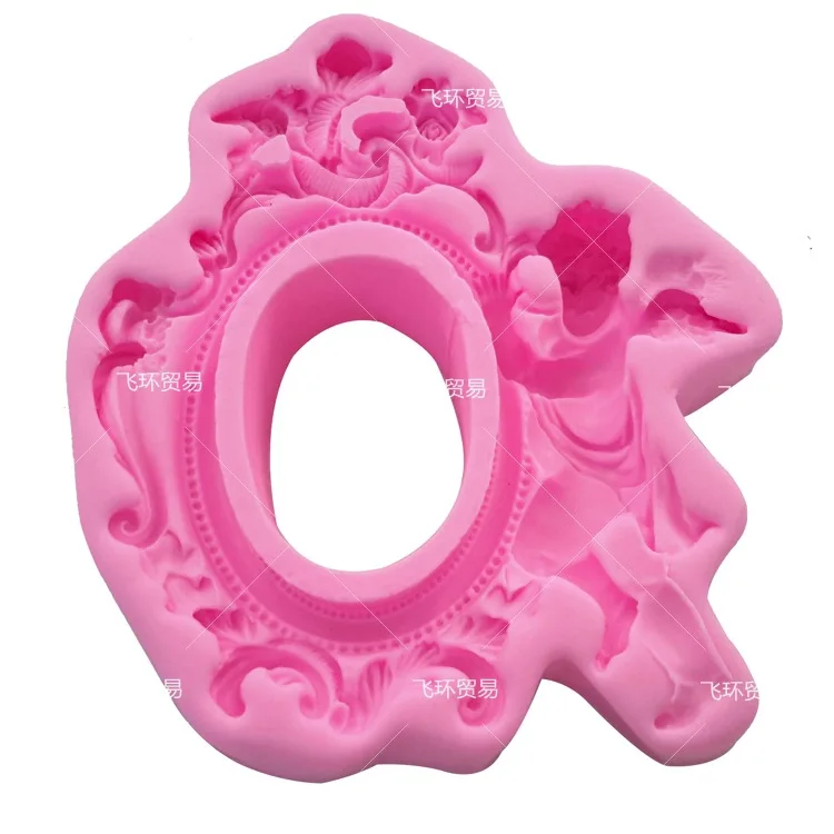 Angel Hold Frame Cooking Tools Decoration Silicone Fondant Sugar Craft Molds DIY Cake Candy Chocolate Decorating H680