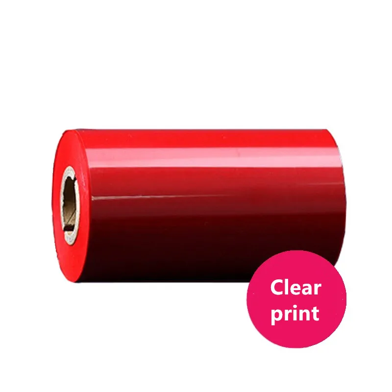 50 60 70 80 90 100 100mm *300m Blue Red Green Color Wax Ribbon Thermal Transfer Ribbon for Label Printer