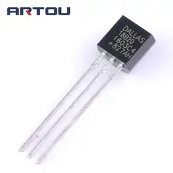 5PCS DS18B20 Temperature Sensor DS18B20 18b20 Microcontroller 18b20 Temperature Acquisition