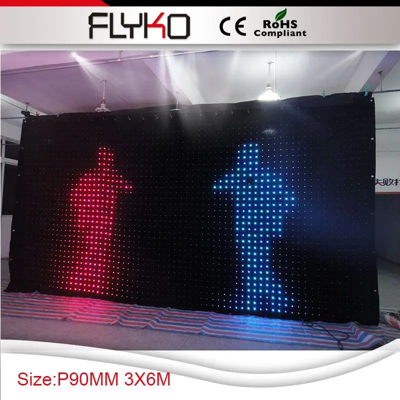 

P9 3x6m LED curtain ceiling lights