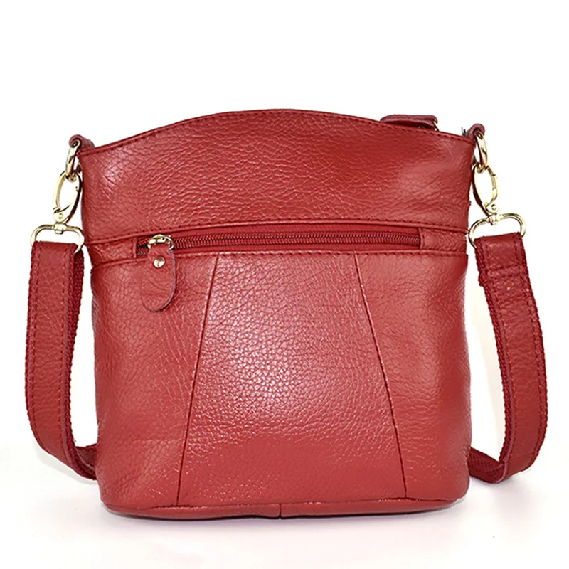 Luxury handbags women bags designer genuine leather zipper bags ladies single shoulder soft leather messenger bag wholesale