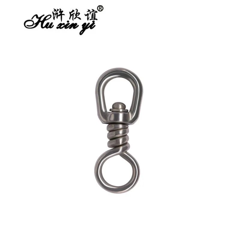 

HXY 5PCS SIZE(1# - 5#) Single Fishing Swivels Stainless Steel Ring For Longline Fishing Tuna Long Line Sea Fishing Accessories