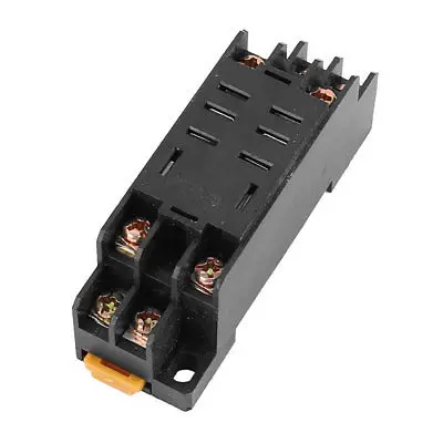 2-M4X10 8 Thiết Bị Đầu Cuối 35 mét DIN Rail Mounted Power Relay Ổ Cắm Cơ Sở Chủ