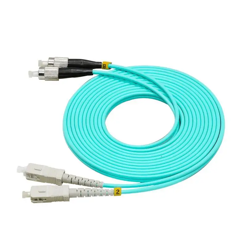 

10PCS/Pack OM3 SC/UPC-FC/UPC Multi-Mode OM3 Fiber Cable Multimode Duplex Fiber Optical Jumper Patch Cord 3M 5M 10M 10M SC-FC