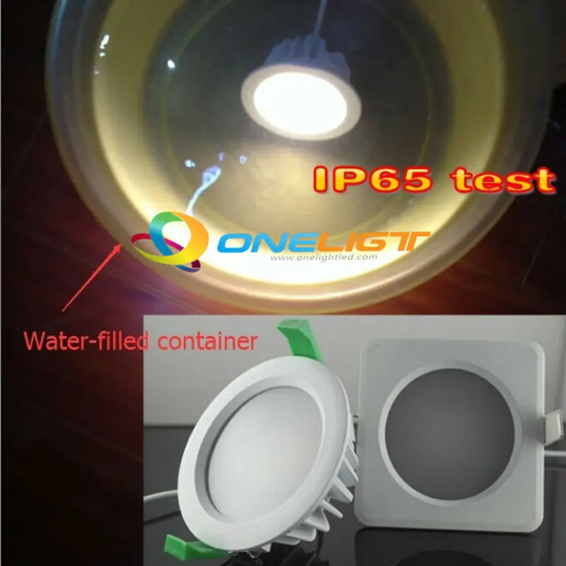 Imagem -02 - Impermeável Dimmable Led Downlight Lâmpada do Teto Smd Escurecimento Spot Light Ip65 8w 10w Pcs por Lote