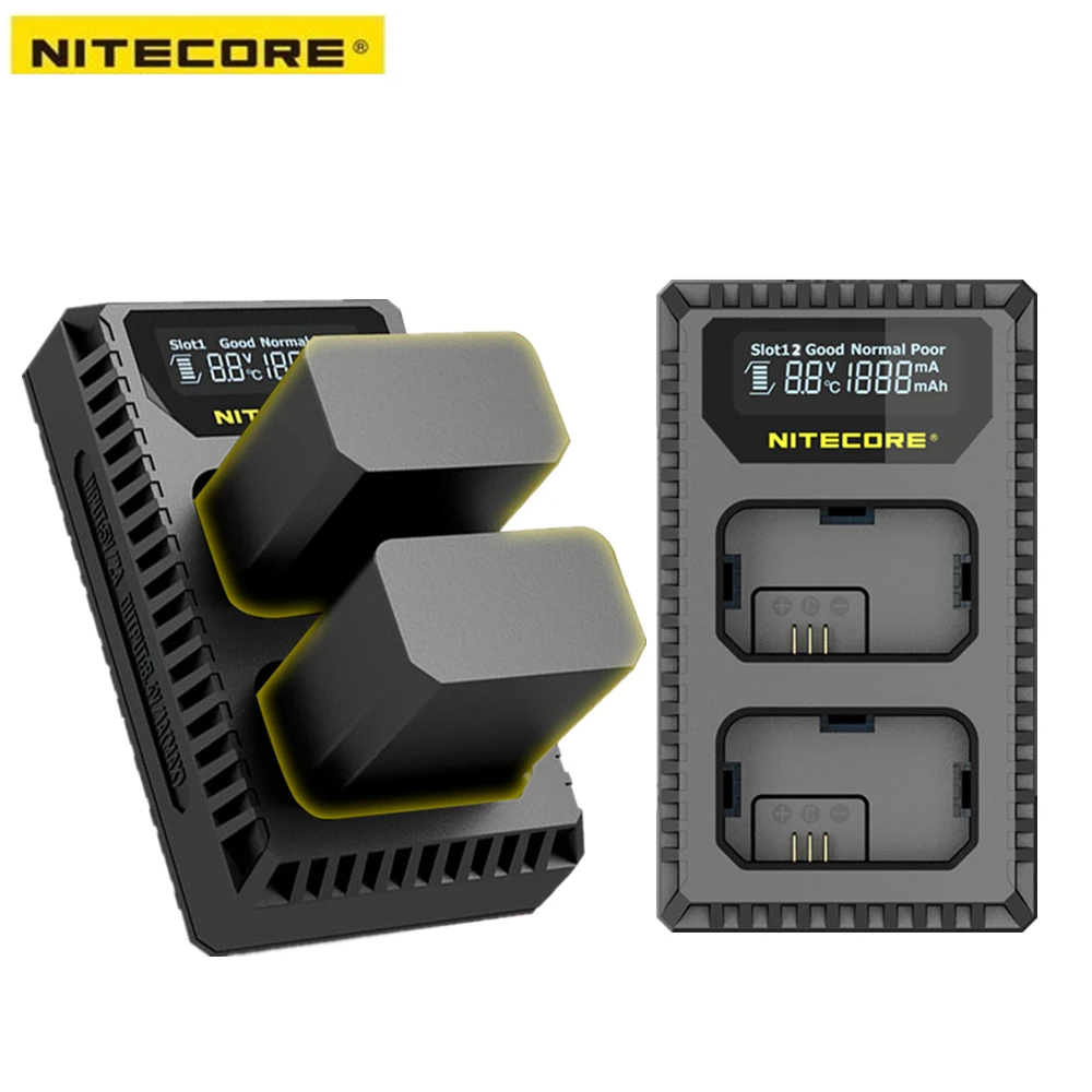 

Nitecore USN1 Digital Dual Slot Travel Camera Charger For Sony NP-FW50 Batteries Compatible With a6500 a7 a7II a7R a7R2 a7s