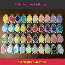 (5 pcs/lot) Colorful Decorative Water Drop Pigment Matt Ink Pad Viscosity Inkpads For Stamping/Shrinking Films/Embossing Powder