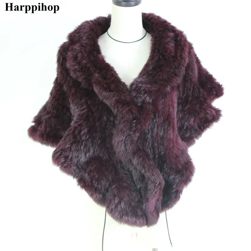 2023 Genuine Rabbit Fur Poncho,Knitted Rabbit Fur Pashmina,Genuine Rabbit Fur Shawl women\'s coats/Hot Sale/OEM/Wholesale/Retail