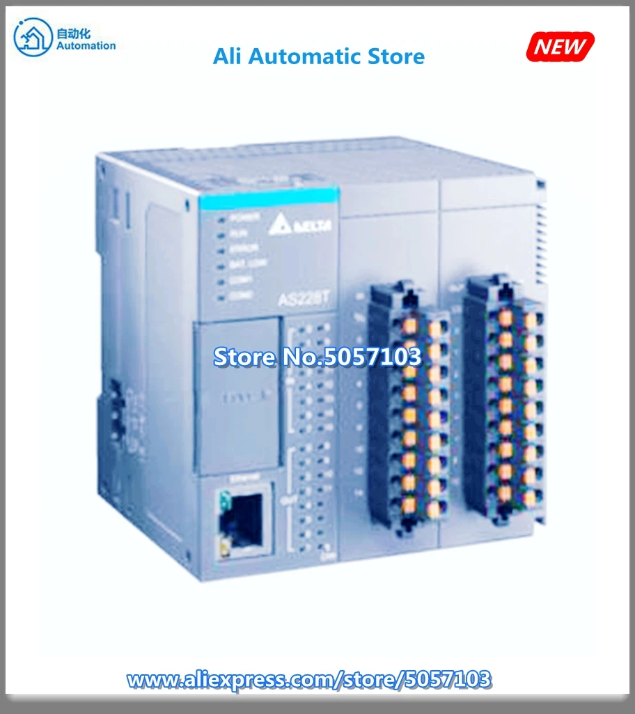 AS218RX-A European Terminal 8 6 DO (Relay) 2 AI DI AO 2 And 4 Groups Of 200K AB 3 Phase Input New