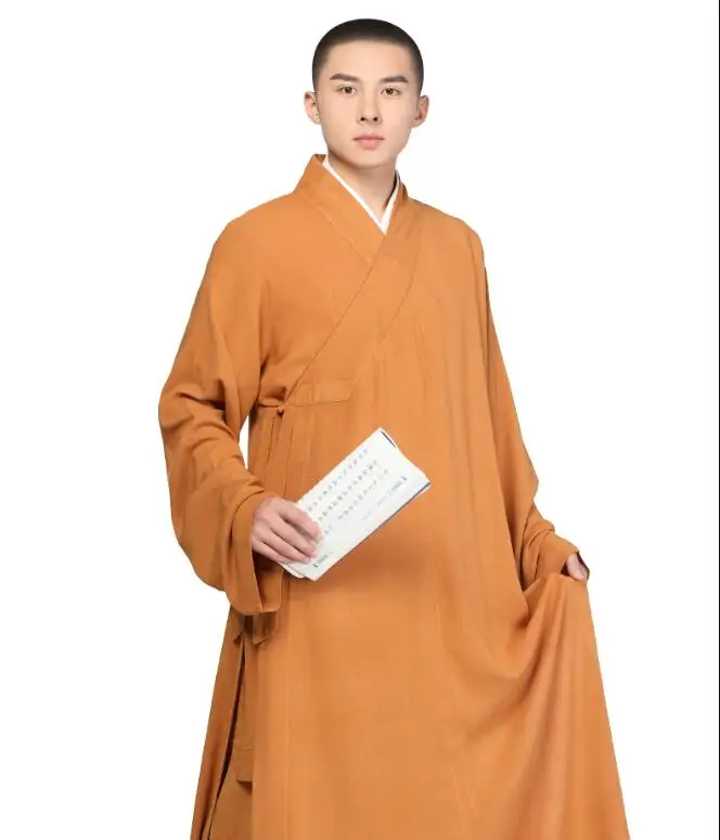 Summer Chinese Monk Robe Buddhist Gown Thin Cool Meditation Zen Tradition Luohan Vintage Men