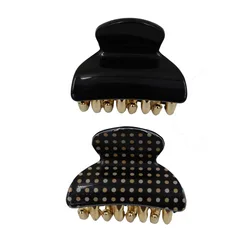 4CM acrilico Bling Bulldog fenicotteri artigli per capelli Clip accessori per capelli per donna Mini fermagli per capelli leggeri finitura lucida 2 pezzi